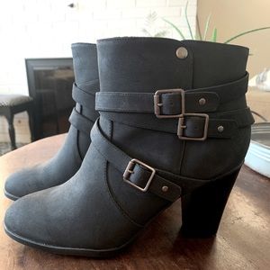Black Buckle Boots, New without box.